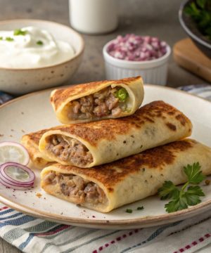 Блинчики с мясом